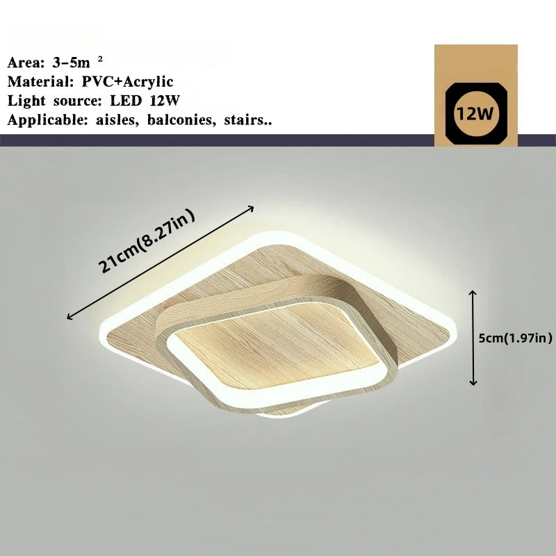 Modern Metal LED Aisle Light Nordic 220V Luxury Creative Ceiling Lamp Corridor Aisle Stair Decor Lighting Gold Ceiling Light