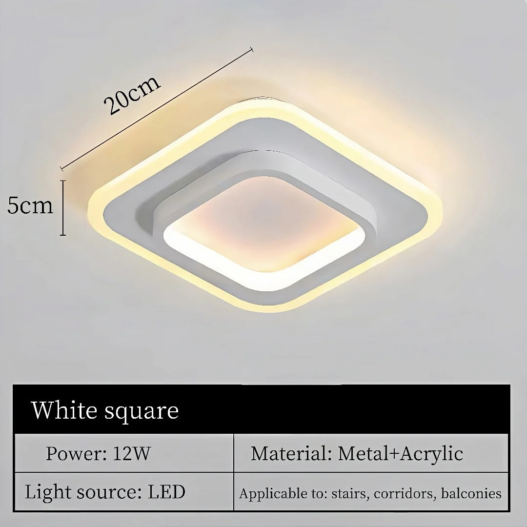 Modern Metal LED Aisle Light Nordic 220V Luxury Creative Ceiling Lamp Corridor Aisle Stair Decor Lighting Gold Ceiling Light