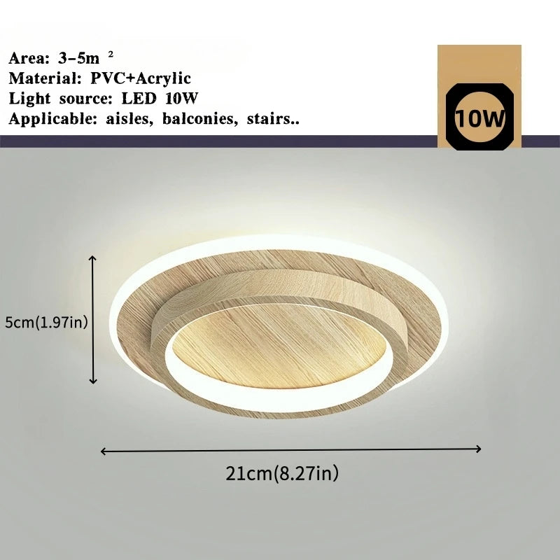 Modern Metal LED Aisle Light Nordic 220V Luxury Creative Ceiling Lamp Corridor Aisle Stair Decor Lighting Gold Ceiling Light