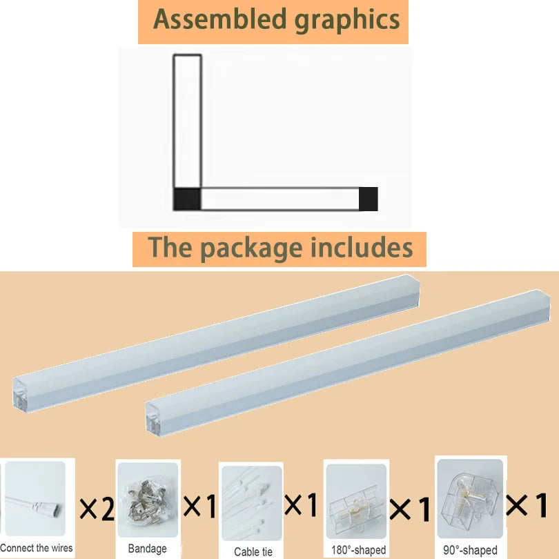 Hexagon LED lighting for DIY Garage Barbecue Shop Barbershop Gym Bar Car Showroom 4S Workshop Ceiling Light Honeycomb Tube