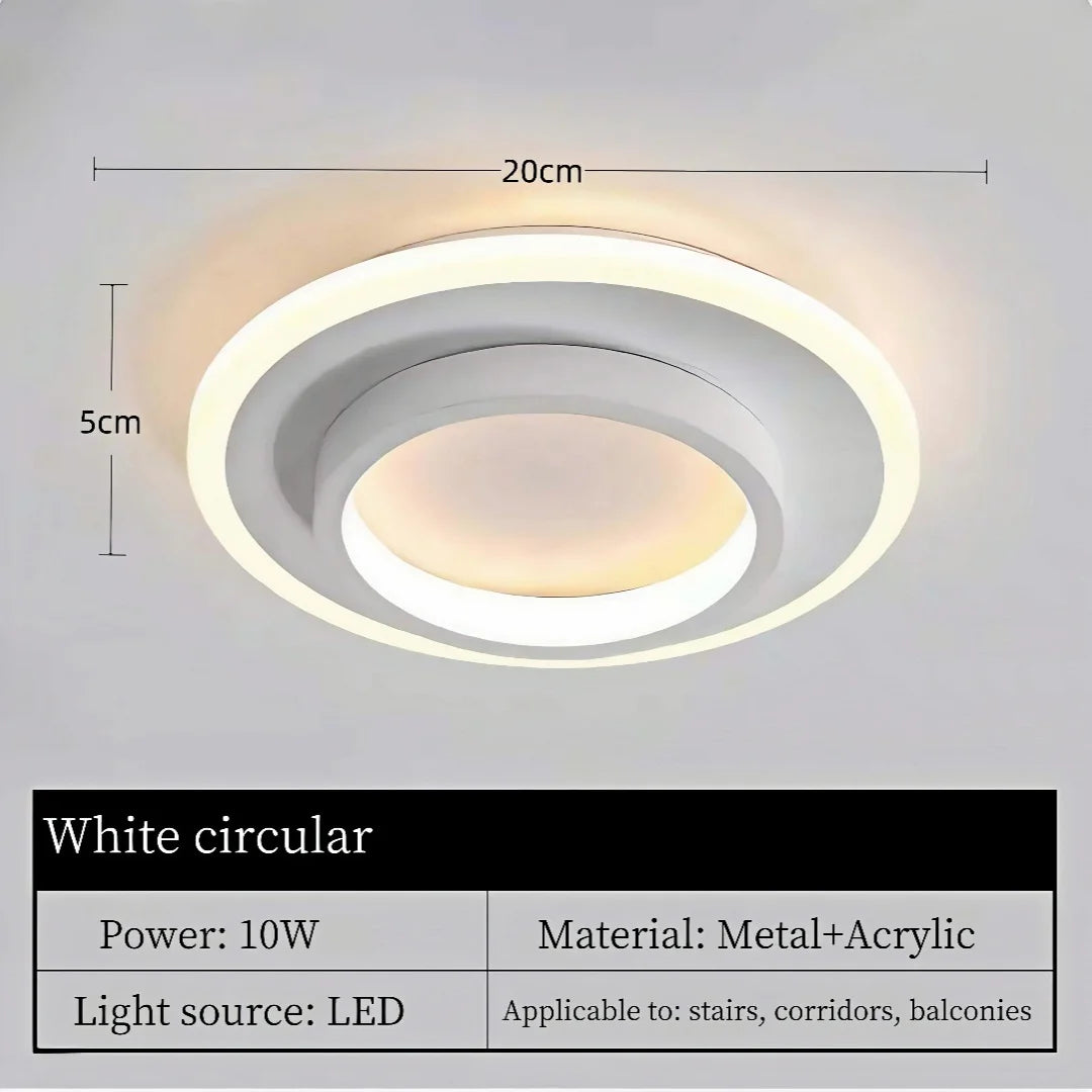 Modern Metal LED Aisle Light Nordic 220V Luxury Creative Ceiling Lamp Corridor Aisle Stair Decor Lighting Gold Ceiling Light