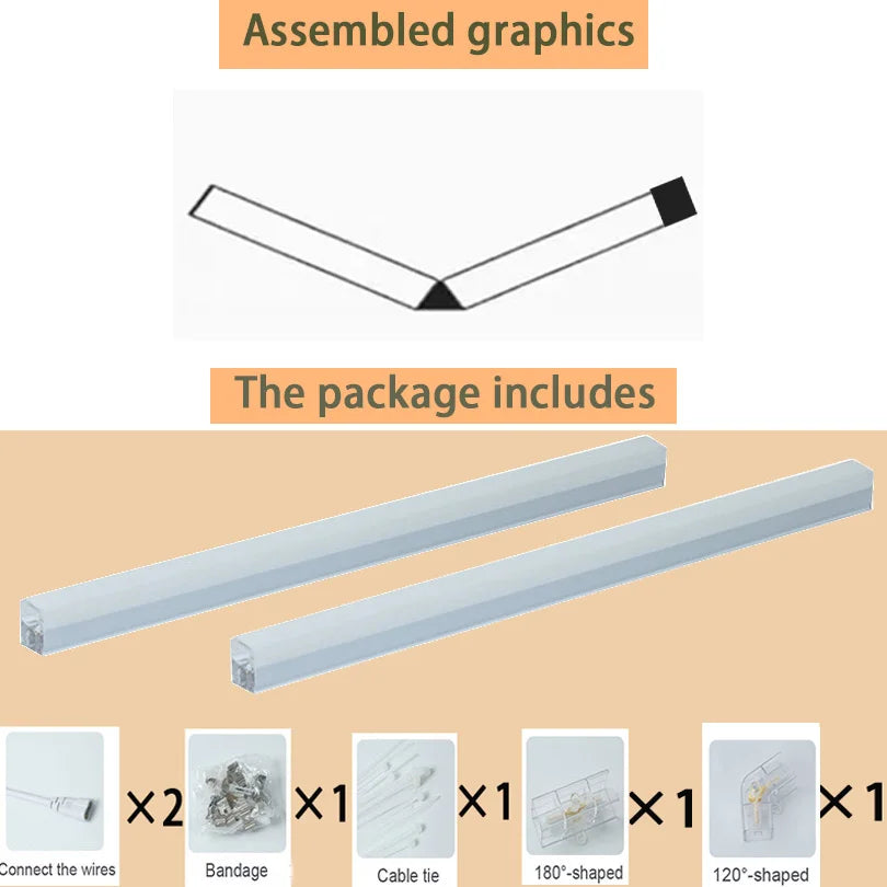 Hexagon LED lighting for DIY Garage Barbecue Shop Barbershop Gym Bar Car Showroom 4S Workshop Ceiling Light Honeycomb Tube