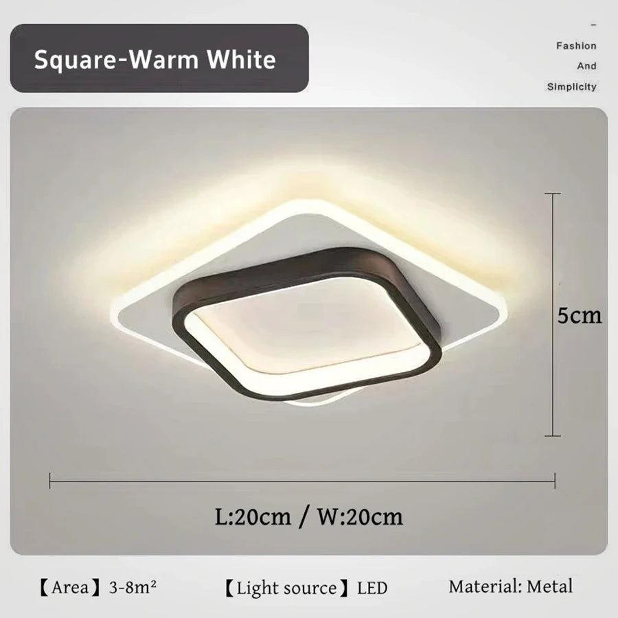 Modern Metal LED Aisle Light Nordic 220V Luxury Creative Ceiling Lamp Corridor Aisle Stair Decor Lighting Gold Ceiling Light